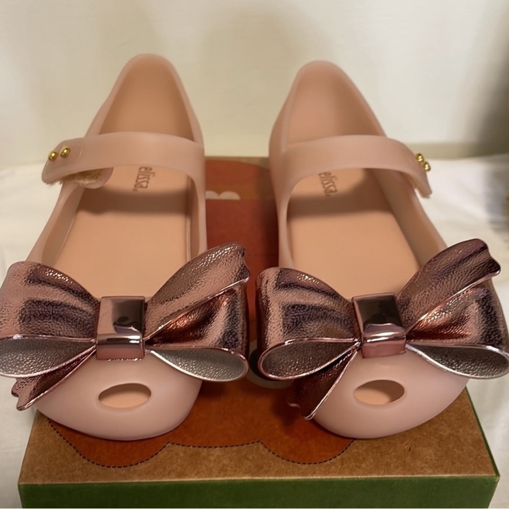Mini Melissa size 11 Ultragirl Rose Gold Jelly Toddler